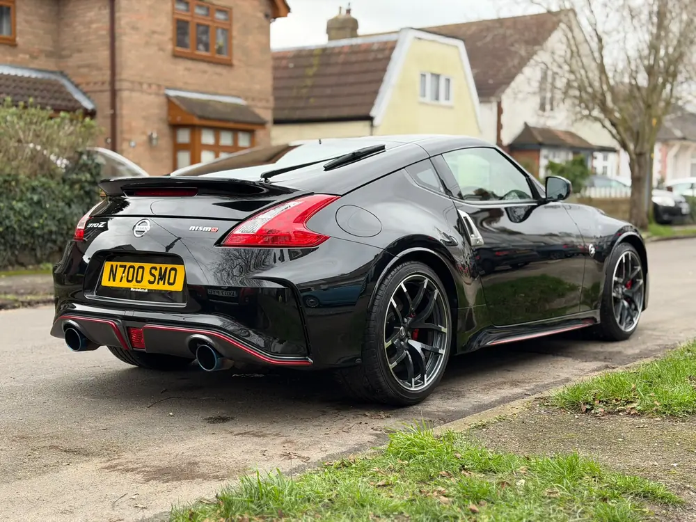 Black Nissan 370Z NISMO with a polished exterior finish